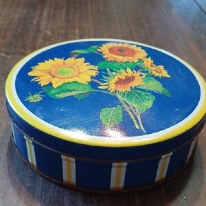 Sunflower Decorative Tin Box